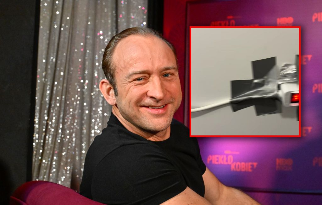 Szyc pokazał mieszkanie Łatwoganga. Kable przyklejone na taśmę