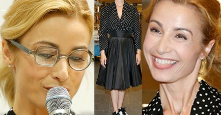 Roześmiana Brodzik w dziwnych okularach czyta dalsze losy "Magdy M."! (ZDJĘCIA)