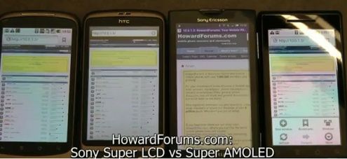 HTC Desire z ekranem Super LCD w porównaniu do TFT LCD, AMOLED-a i Super AMOLED-a [wideo]
