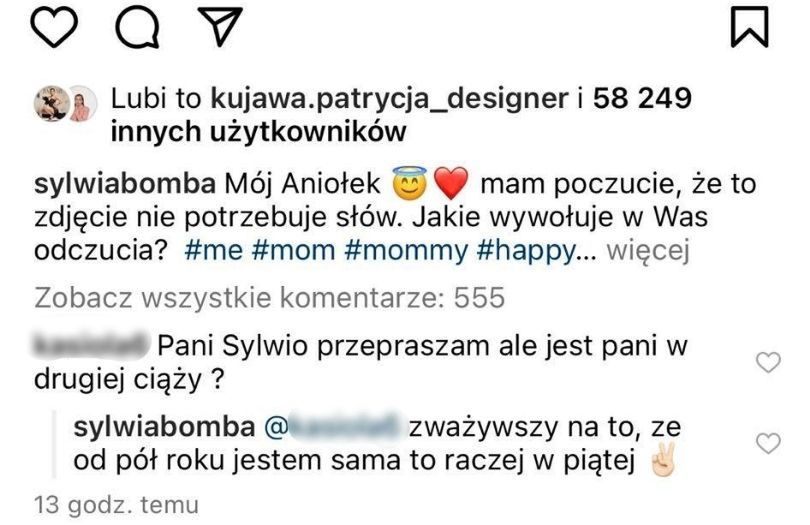 Sylwia Bomba odpowiada na pytania o drugą ciążę