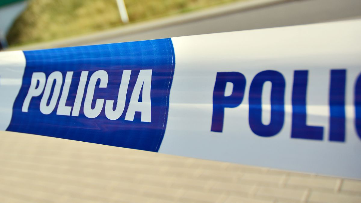 policja taśma policyjna teren zamknięty wypadek