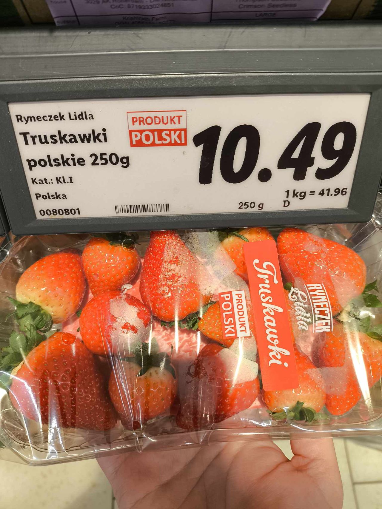 Cena truskawek w Lidlu - Pyszności