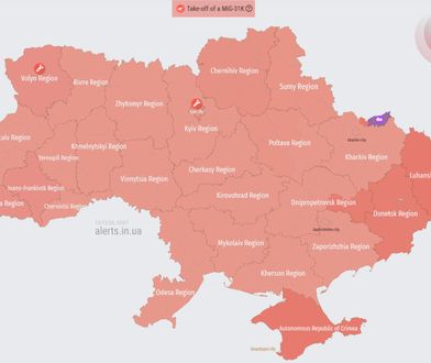 Alarmy w całej Ukrainie. Rosjanie poderwali myśliwce