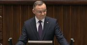 Duda w Sejmie. Tymi słowami rozbawił posłów