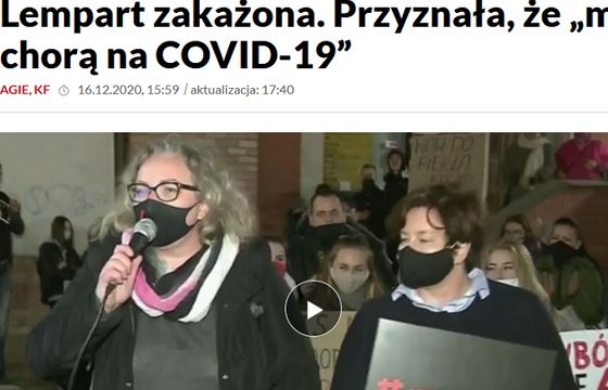 TVP Info ujawniło, że liderka Strajku Kobiet ma koronawirusa. „Ważny interes publiczny”