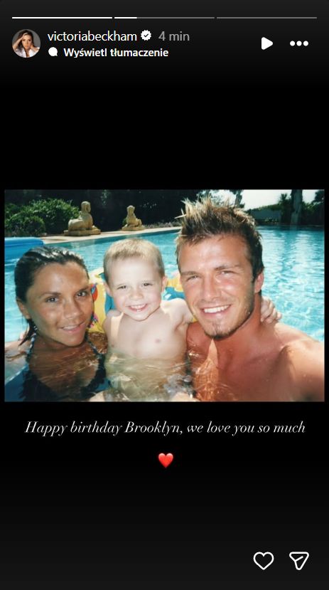 David i Victoria składają synowi życzenia urodzinowe