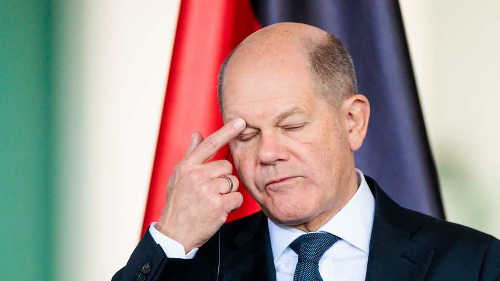 Scholz Receives Estonian Prime Minister Michal
BERLIN, GERMANY - DECEMBER 20: German Chancellor Olaf Scholz speaks at a press conference following talks with Estonian Prime Minister Kristen Michal at the Chancellery on December 20, 2024 in Berlin, Germany. Among topics the two leaders discussed was the current situation with the Russian war in Ukraine. (Photo by Carsten Koall/Getty Images)
Carsten Koall