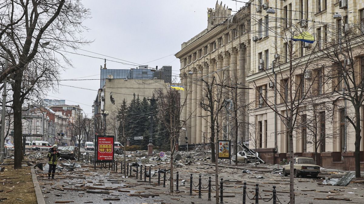 Charków po kolejnym dniu ataków.