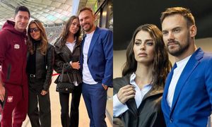 Miliarder Martin Kaczmarski też wpadł na Narodowy. Bawił się z ukochaną w loży prezesa PZPN i pozował z Lewandowskimi (ZDJĘCIA)