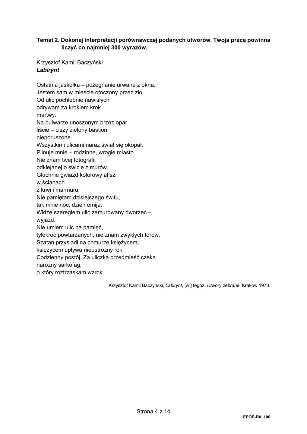 Matura 2021. Język polski. Poziom rozszerzony