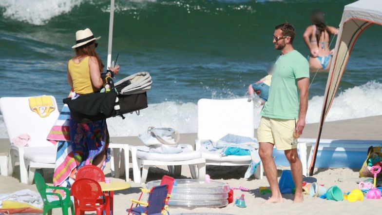 Anna Czartoryska na plaży w Juracie
