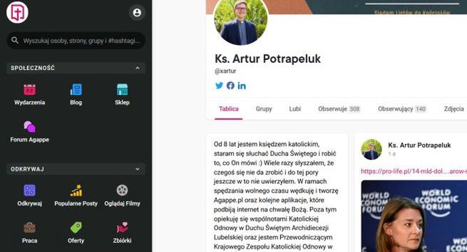 Ruszyło Agappe.pl - medium społecznościowe dla katolików. "Tworzenie niepotrzebnych bytów"