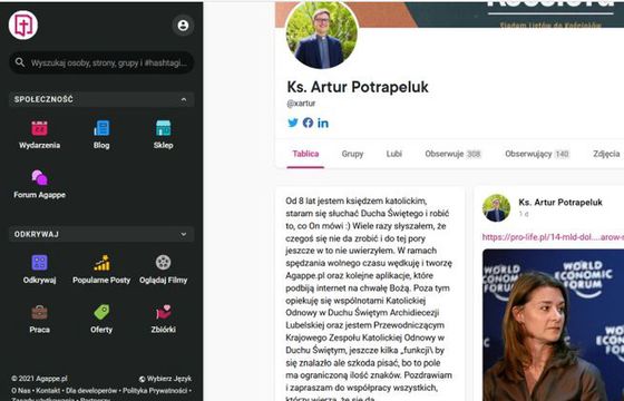 Ruszyło Agappe.pl - medium społecznościowe dla katolików. "Tworzenie niepotrzebnych bytów"