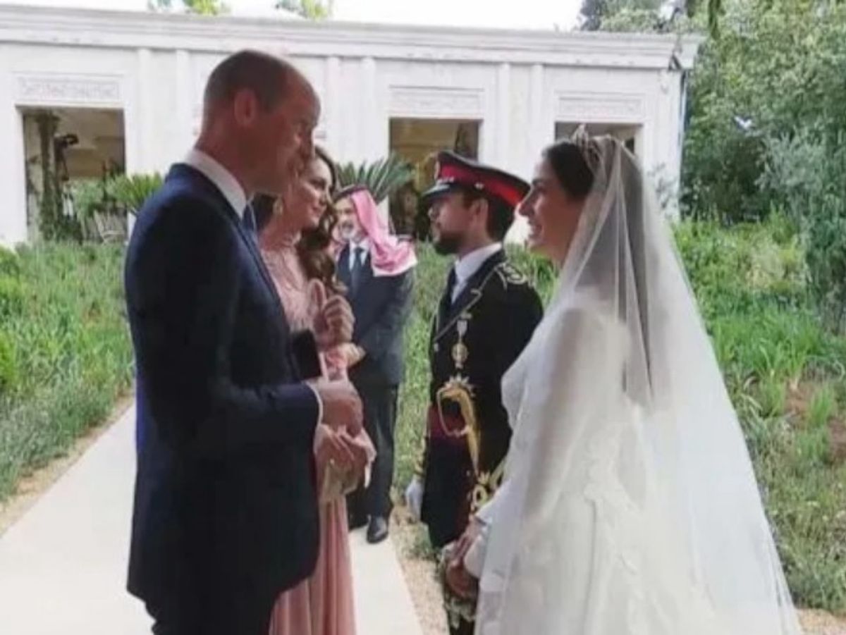 Kate i William byli gośćmi na ślubie księcia Husseina z Jordanii