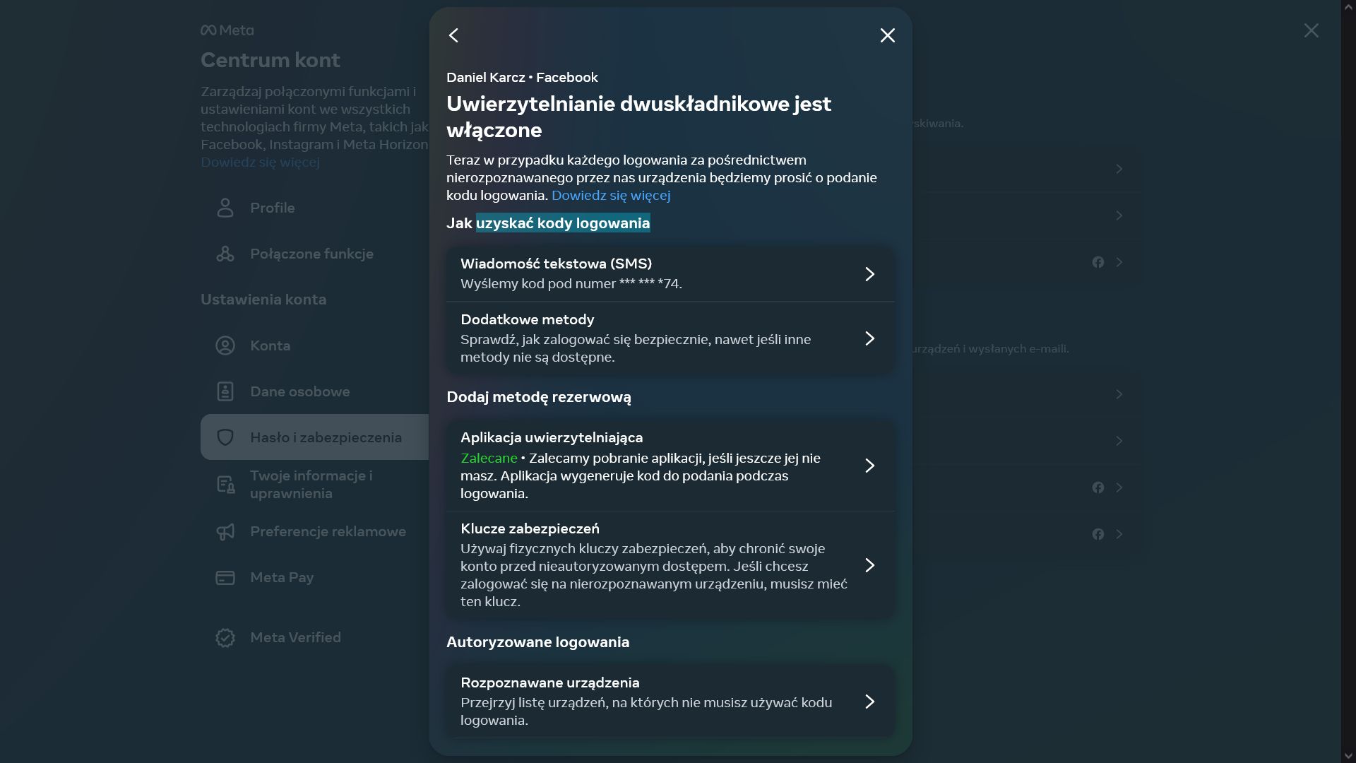 Facebook: jak włączyć uwierzytelnianie dwuetapowe?
