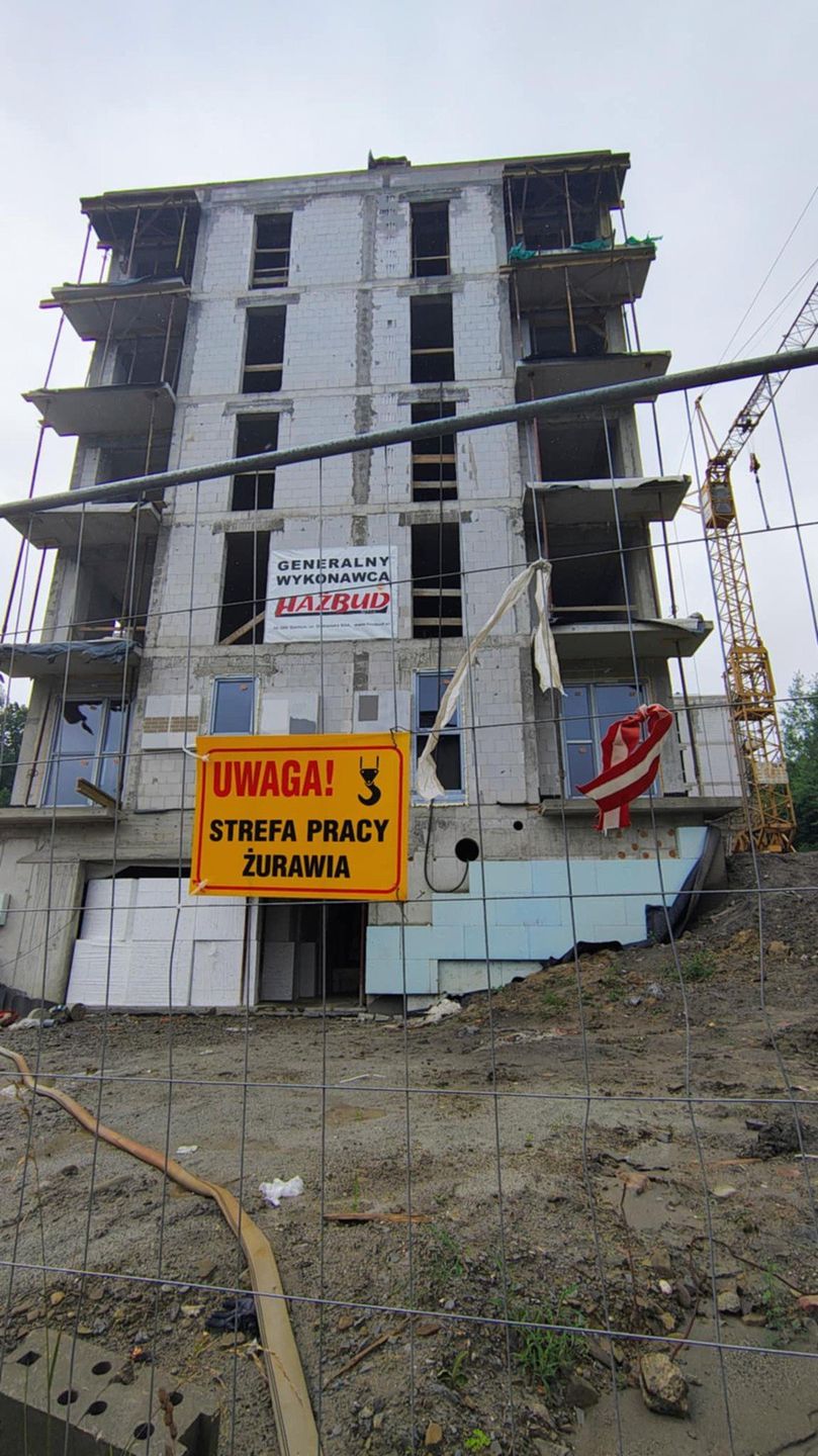 Budowa bloku komunalnego w Gorlicach