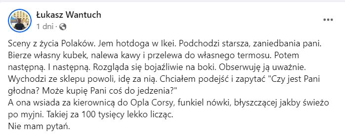 wpis radnego z Krakowa zaskakuje