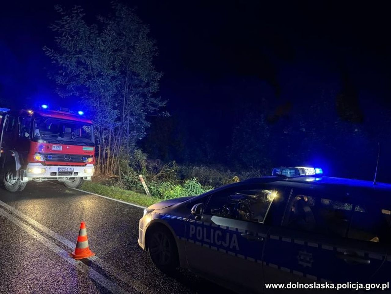 Zgorzelec: Zjechała z drogi i dachowała. Kobieta zginęła na miejscu. Dziecko trafiło do szpitala