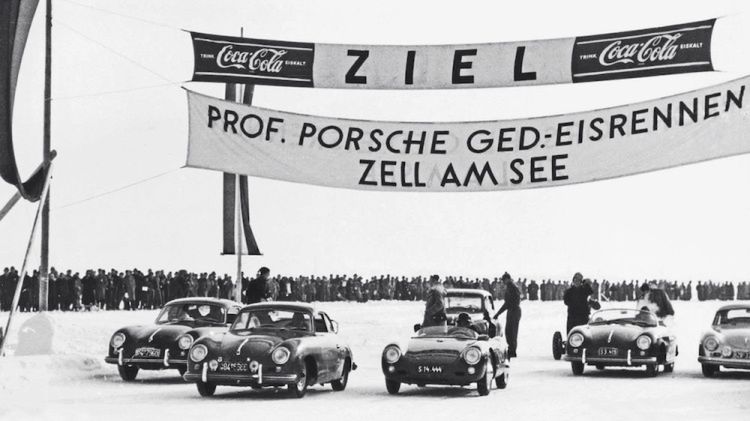 Pierwszy Ice Race - memoriał profesora Ferdynanda Porsche w 1952