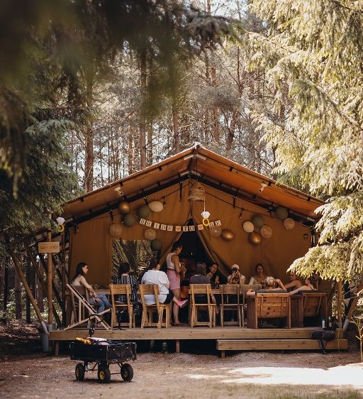 Namiot na glampingu Anny Dereszowskiej