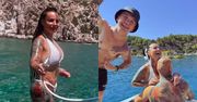 Kamila Wybrańczyk W BIKINI szaleje na jachcie z Arturem Szpilką. Towarzyszy im... Mini Majk. Fajna ekipa?