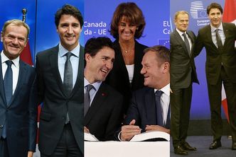 Uśmiechnięty Donald Tusk i Justin Trudeau: CETA PODPISANA! (FOTO)