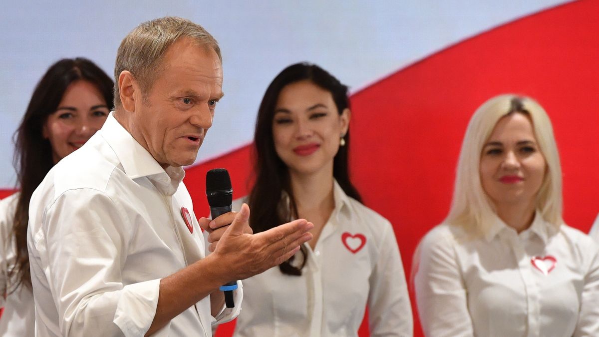 Aleksandra K. Wiśniewska i Donald Tusk 2023