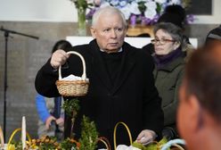 Jarosław Kaczyński święcił pokarmy. Przyszedł ze swoim koszyczkiem