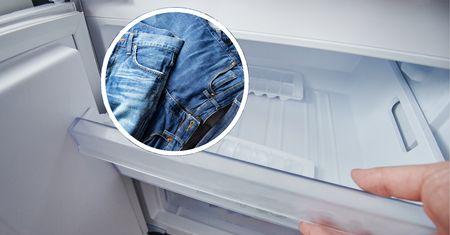Włóż dżinsy do zamrażarki na noc. Nie pożałujesz