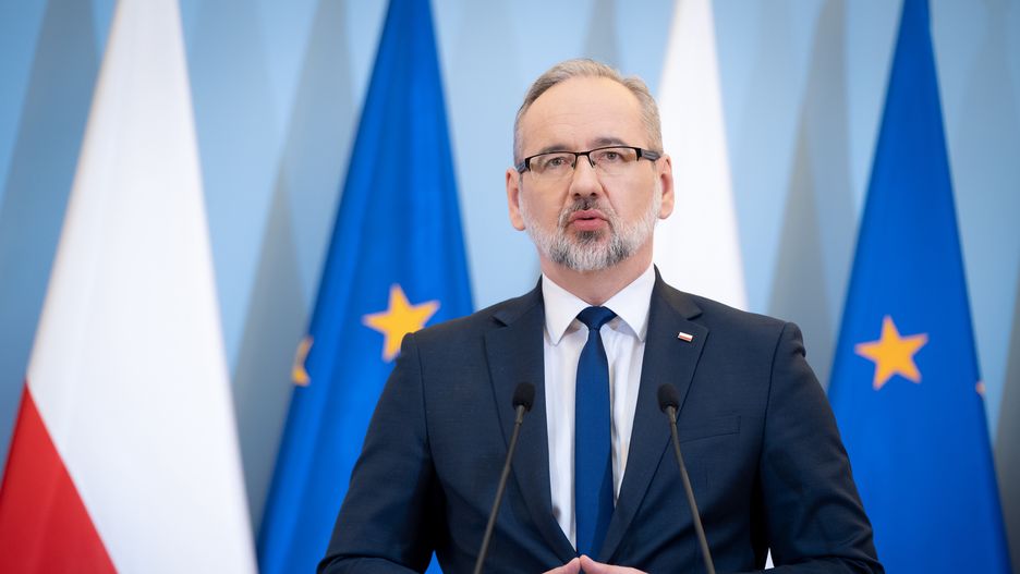 Polish Minister of Health Adam Niedzielski in Warsaw, Poland on 23 March 2022 (Photo by Mateusz Wlodarczyk/NurPhoto via Getty Images)
