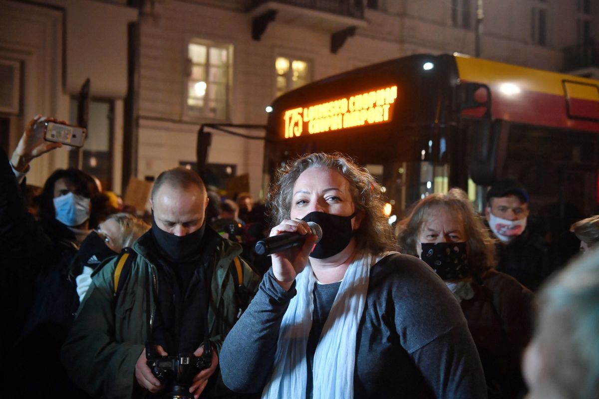 Strajk kobiet. Marta Lempart: Kaczyński nakazał pacyfikację naszej demonstracji
