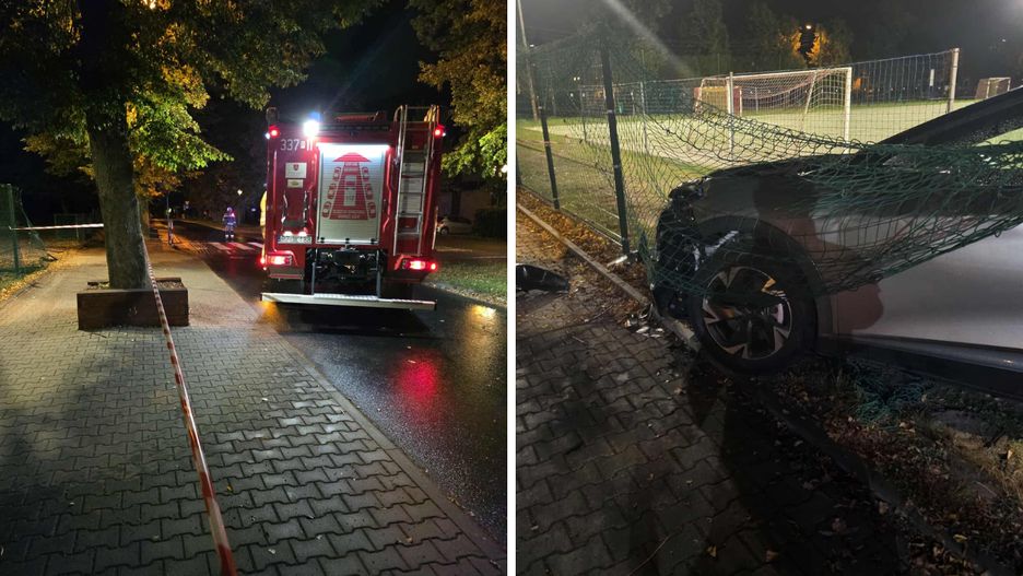 Kobieta straciła panowanie nad kierownicą