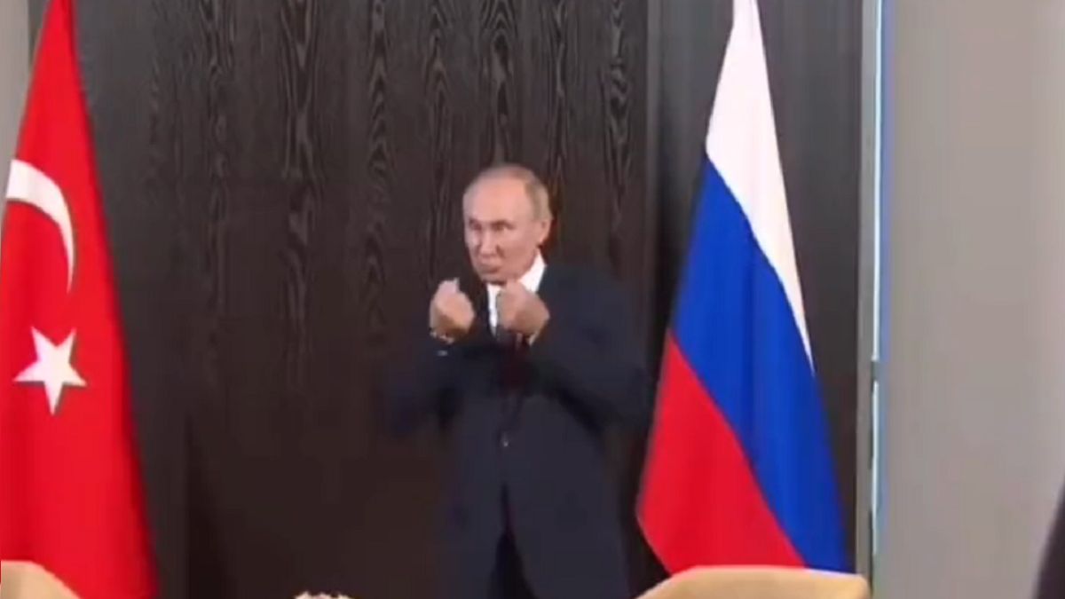 Dziwne gesty Putina 
