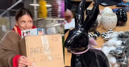 Tak Klaudia Halejcio udekorowała swoją willę na Wielkanoc: czarne zające, kropkowane jaja i żywy mech (FOTO)