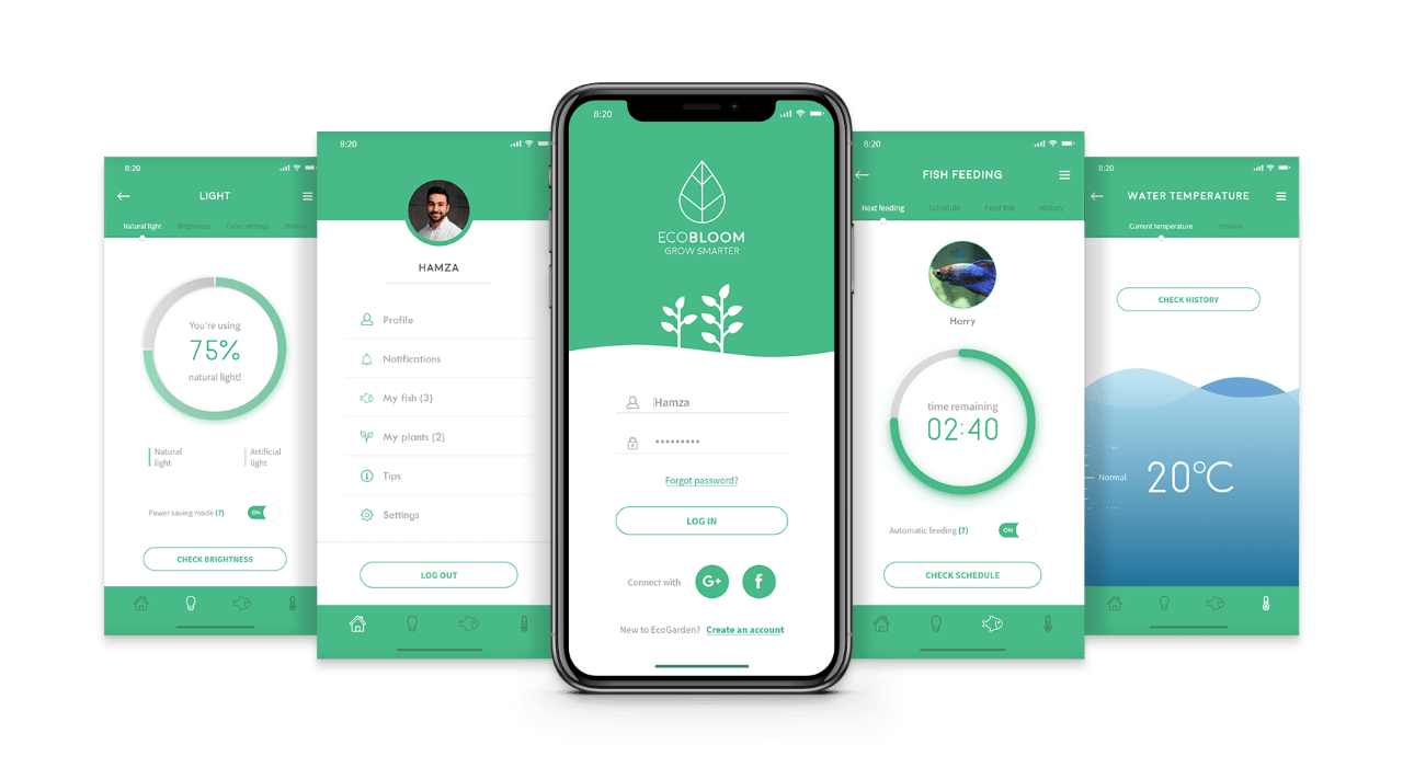 EcoGarden – domowy ogród. Uprawa akwaponiczna, którą obsłużysz smartfonem 2