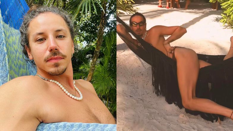 Michał Szpak wygina się na hamaku podczas egzotycznych wakacji