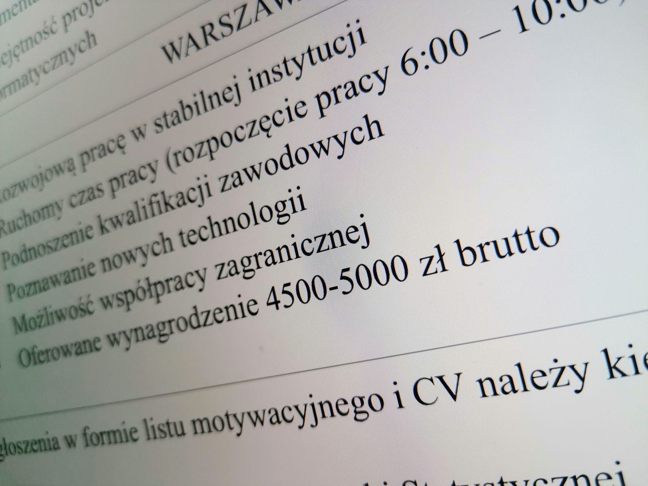 Rządowa instytucja ma pracę dla "informatyka" za 4500 zł brutto