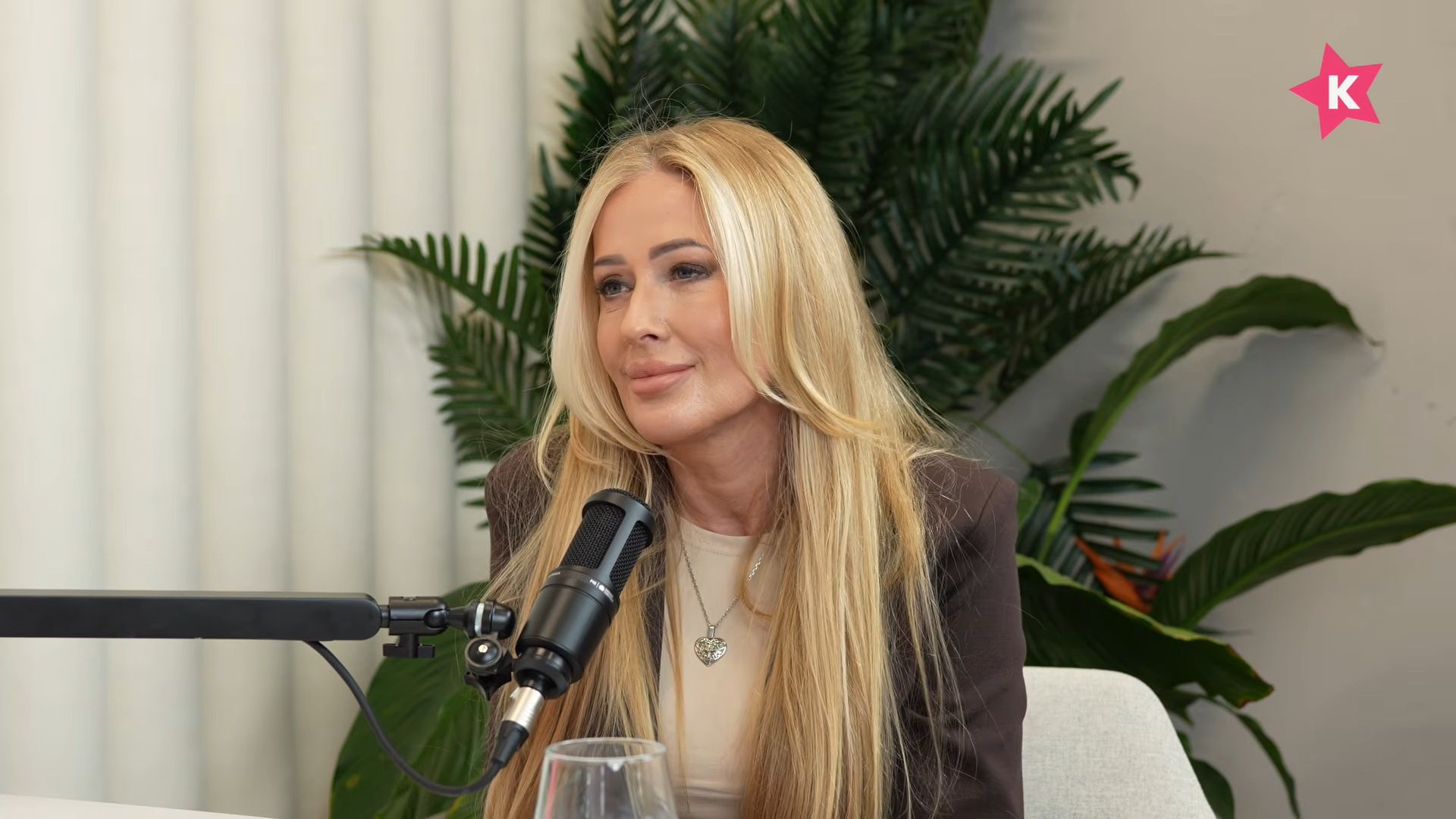 Sylwia Peretti podczas wywiadu