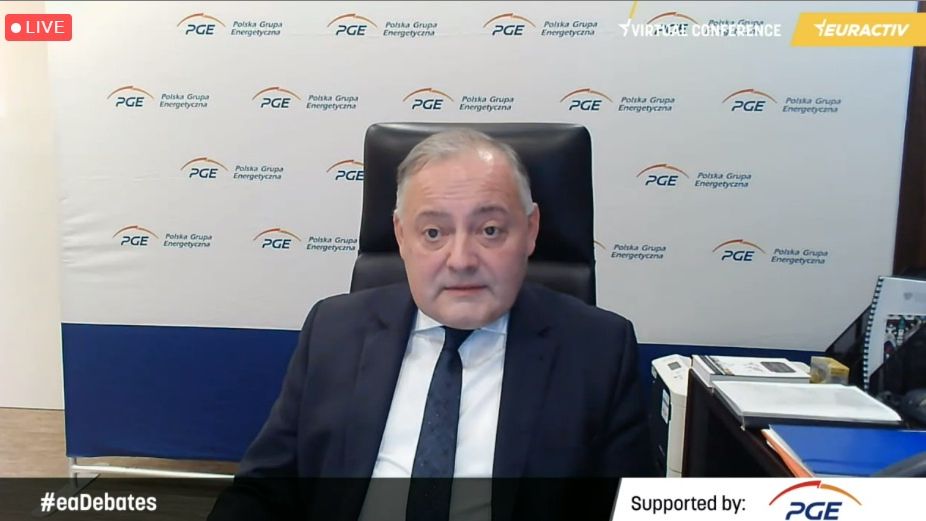 Prezes PGE Wojciech Dąbrowski wziął udział w debacie na temat neutralnoścki klimatycznej.