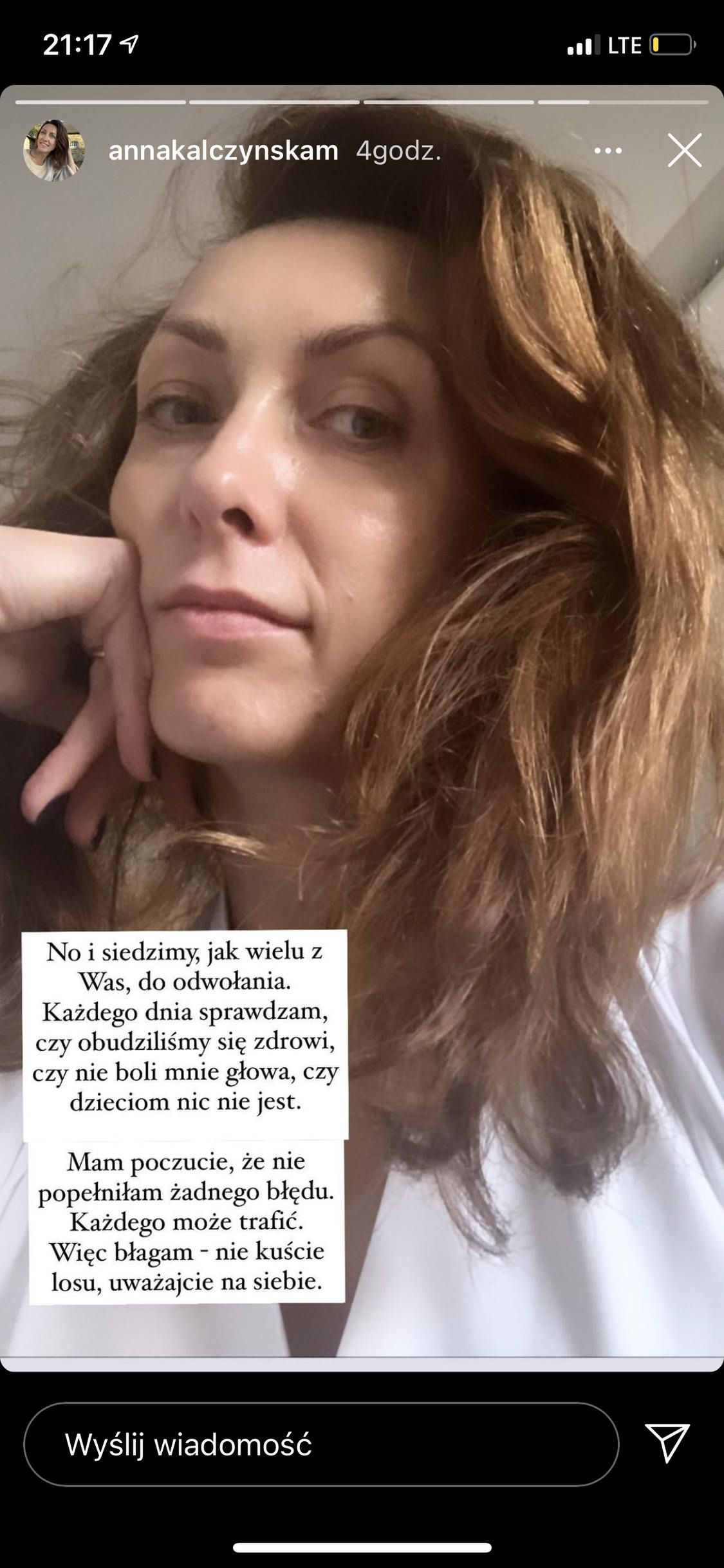Anna Kalczyńska o koronawirusie