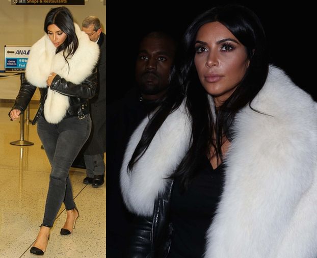 Kim Kardashian w białej etoli!