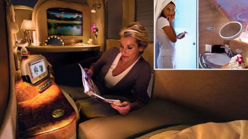 Super pierwsza klasa w samolocie! 1