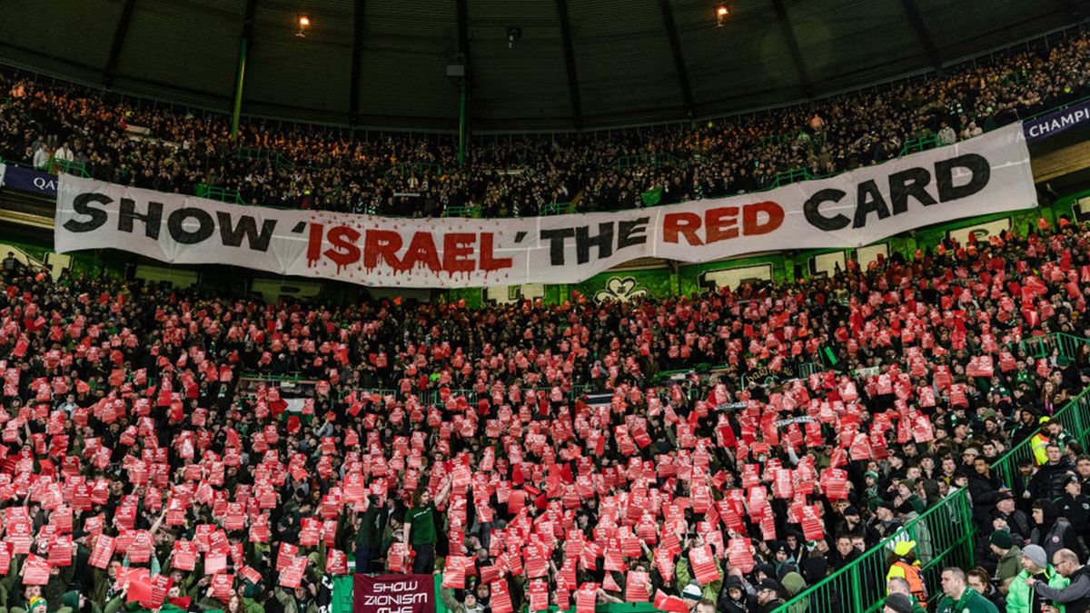 Getty Images / Craig Foy/SNS Group / Na zdjęciu: protest kibiców Celticu