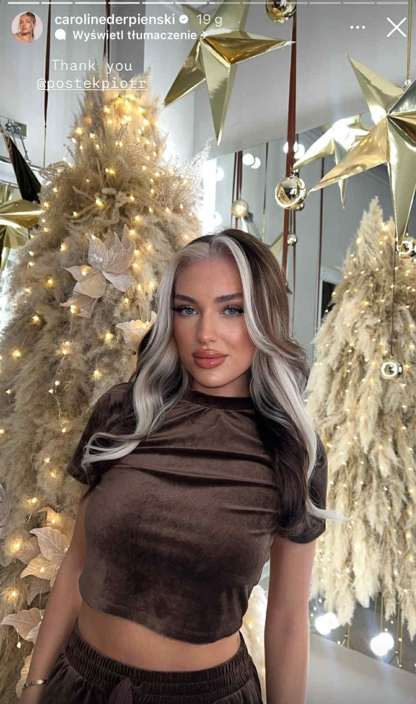 Caroline Derpienski w nowej fryzurze