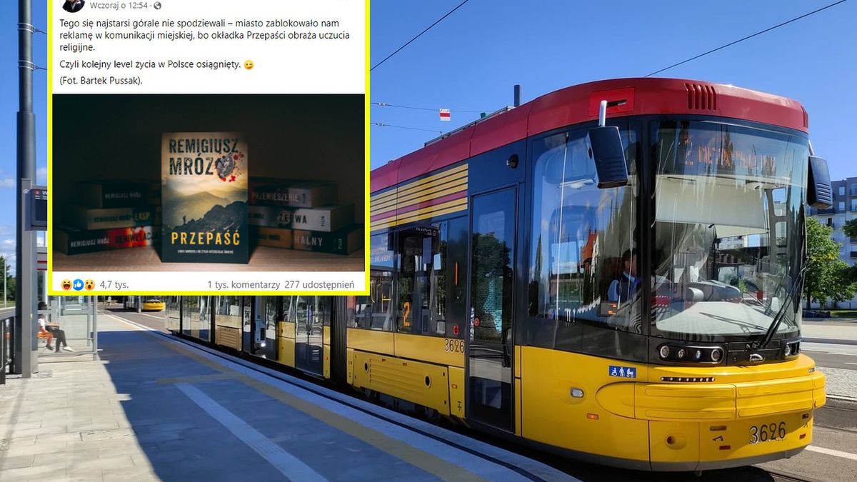 Warszawskie ZTM zablokowało reklamę książki Remigiusza Mroza