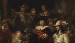 „Straż nocna” w wersji 717 gigapikseli. Widać mikropęknięcia płótna i pociągnięcia pędzla