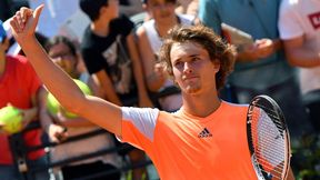 ATP Rzym: Alexander Zverev zatrzymał Fabio Fogniniego, pokaz siły Milosa Raonicia