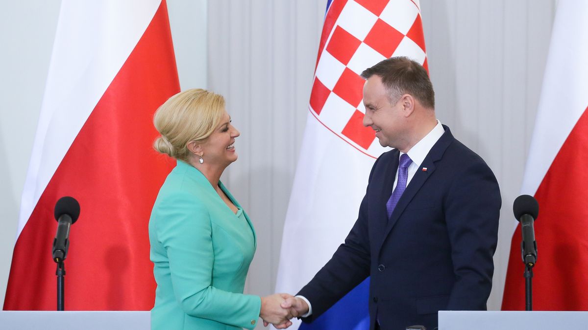 Prezydent Andrzej Duda i prezydent Chorwacji Kolinda Grabar-Kitarovic