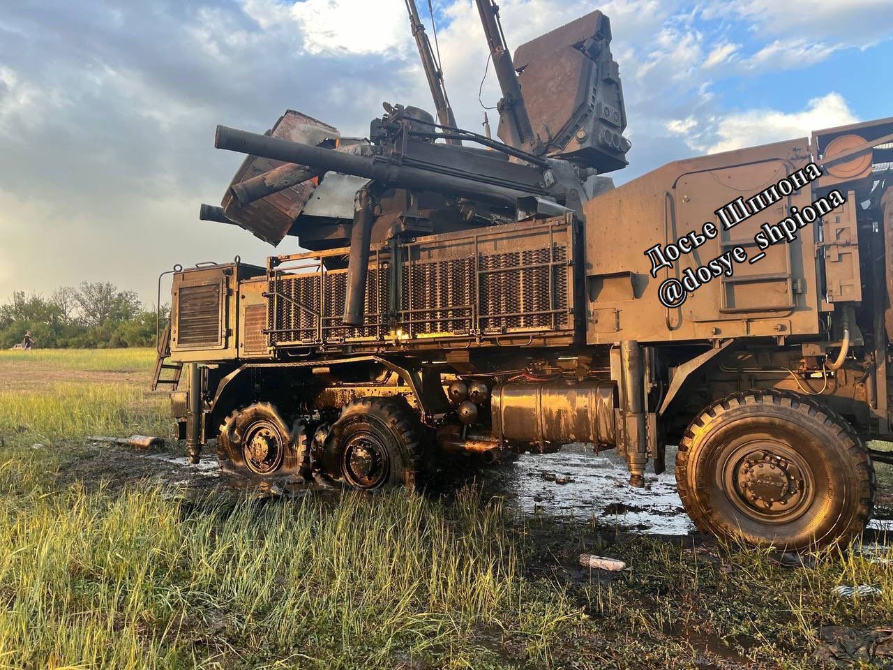 Pantsir-S1 destroyed in Ukraine