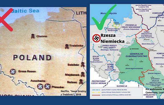 Netflix do map w „Iwanie Groźnym z Treblinki” doda teksty, że za obozy koncentracyjne odpowiada niemiecki reżim nazistowski